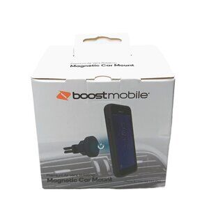 Boost Mobile Universal Magnetic Car Mount For Phone Black Air Vent Rotating